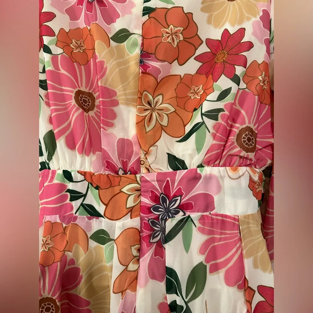 Floral Dress - Lined - Picture 3 of 3